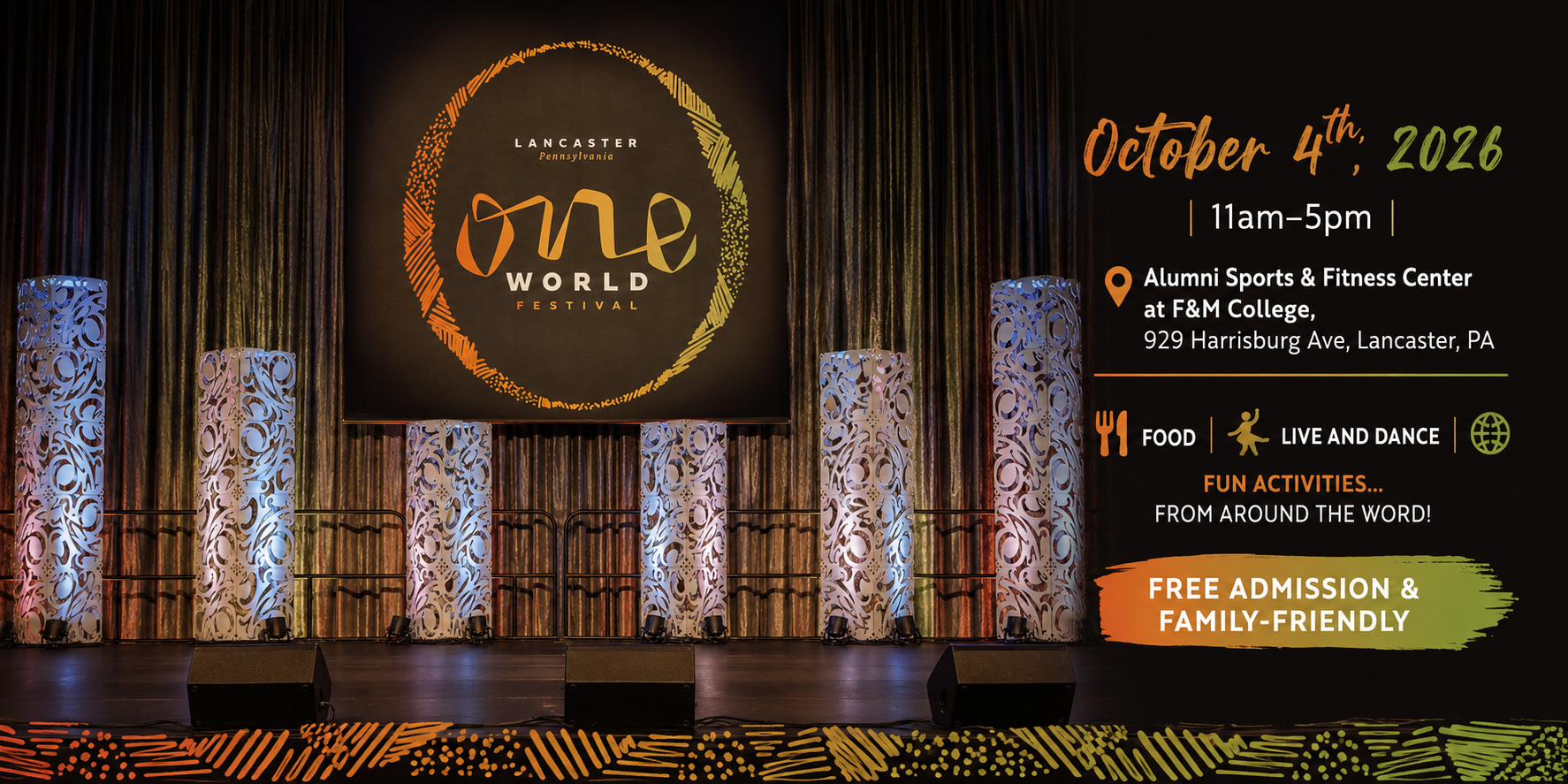 Fifth Annual One World Festival, October 4, 2026